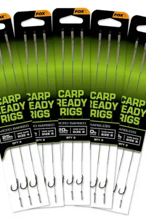 Affaire À Saisir Bas de ligne Fox Carp Ready Rigs Wide Gape 20cm (3 pcs)