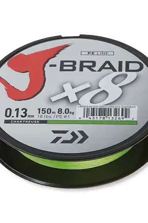 Acheter En Ligne Tresse Daiwa J-Braid X8
