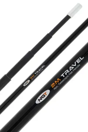 Prix Promo Manche d'épuiqette NGT Travel Telescopic Net Handle (2m / 4pc), seulement 62 cm une fois plié !