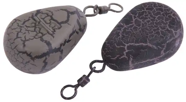 20 x Ultimate Camo Flat Pear Plomb Swivel Commander Maintenant