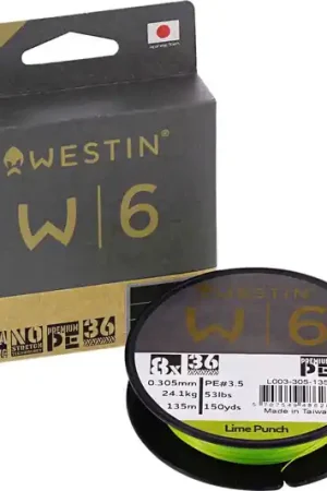 Tresse Westin W6 8 Braid Lime Punch 135m Populaire