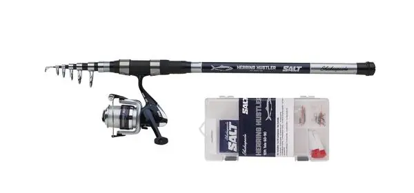 Combo Tele Mer Shakespeare Salt Herring Hustler Set 3.00m (90g) Retour Gratuit