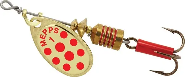 Cuillère Mepps Aglia Spinner Or/Rouge Retour Gratuit