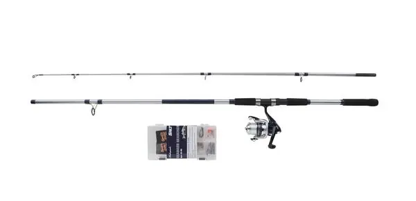 Promotion Saisonnière Combo pêche du bar Shakespeare Salt Searcher Combo Set 2.70m (40-80g)