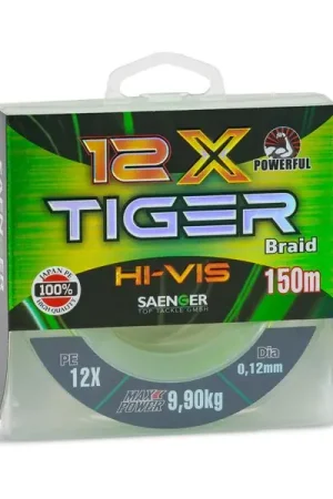 Pas Cher Tresse Saenger 12 Brins Haute Visibilité Tiger 150m