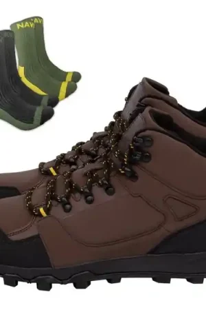 Navitas Hybrid Mid Top Fishing Boot + Twin Pack Navitas Coolmax Boot Socks Petit Prix