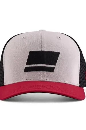Satisfait Ou Remboursé Casquette Abu Garcia Abu Flag Trucker Grey Red Black