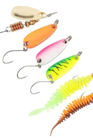 Meilleur Prix Kit Leurres Spinning Truite Target Fish Zebco (6 pièces)