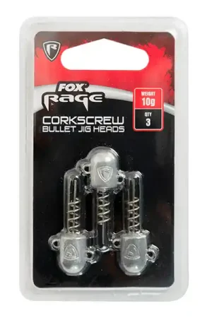 Fox Rage Corkscrew bullet jig heads, 3 pièces Acheter En Ligne