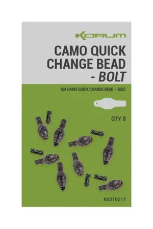 Vente Flash Perles Korum Camo Quick Change Bead Bolt (8 Pcs)