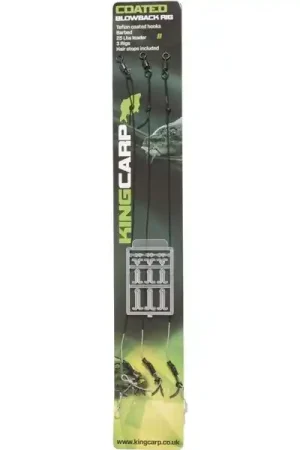 Nouvelle Collection Montage carpe Fladen Coated Blowback Rig avec stop bouillette, 3pcs