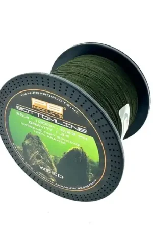 Ligne Tressée PB Products Bottom Line Weed 0.23mm 25lb (1000m) Dernière Chance