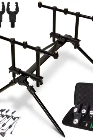 Prix Bas Rod Pod NGT Quickfish avec avertisseur de touches et cintres éclairés