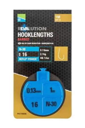 Bon Marché Bas de ligne coup Preston Revalution Hooklengths N-30 (100cm)