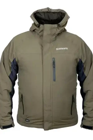Veste de pluie matelassée verte Shimano Commander Maintenant