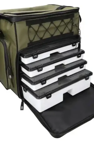 Petit Prix Sac à Dos Daiwa D-Vec WP 500 Tackle Box Rucksack XL (avec 4 Boîtes)