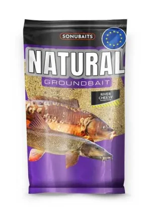 Amorce moulue au fromage pour rivière Sonubaits Natural River (1kg) Dernier Modèle