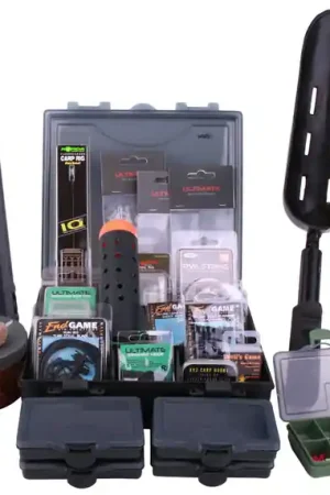 Offre Exclusive Carp Tacklebox rempli de matériel end-tackle de Nash, Korda, Ultimate, Radical et plus encore !