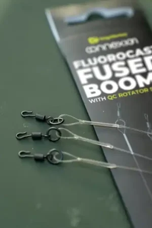 Booms fusionnés Ridgemonkey FluoroCast avec émerillon QC Rotator 18cm (3 pièces) Offre Exclusive