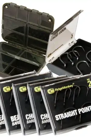 Ridgemonkey Hook Pack avec 60 Hameçons carpe sublimes ! Produit De Marque