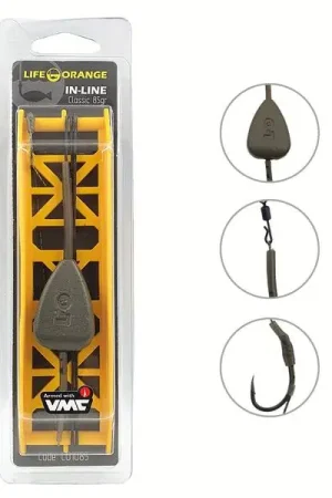 Certifié Bas de ligne carpe Life Orange Inline Classic