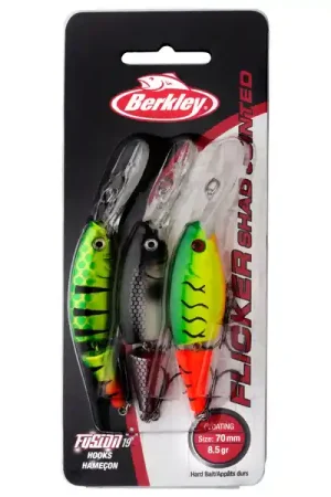 Acheter En Ligne Berkley Flicker Shad Jointed 3 Pack 7cm (8,5g)