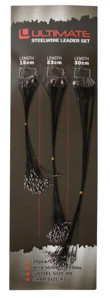 Achat Immédiat Ultimate Bas de ligne en acier Set 25lbs, 60 pièces