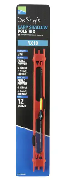 Soldes Ligne Preston Des Shipp's Carp Shallow Pole Rig 0,19mm (Taille 12)