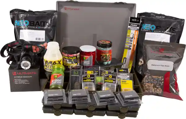Adventure Carp Box Deluxe, repli de petit matériel de marques connues ! Seulement Aujourd'hui