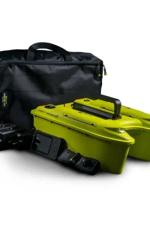Bateau amorceur RidgeMonkey Hunter 750 Hi-Viz Echo Edition (avec sondeur) Bon Plan