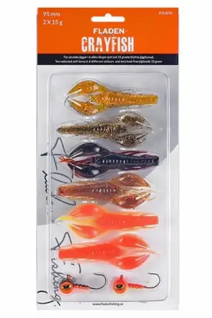 Super Prix Fladen Soft Lure Assortment Crayfish