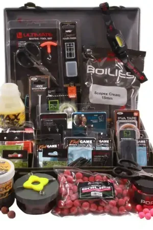 Solde Adventure Carp Tacklebox, rempli de matériel de montage de marques connues !