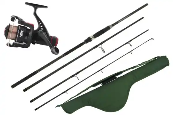 NGT Carp Travel Set (canne carpe 4 parties, moulinet débrayable et fourreau de voyage) Authentique