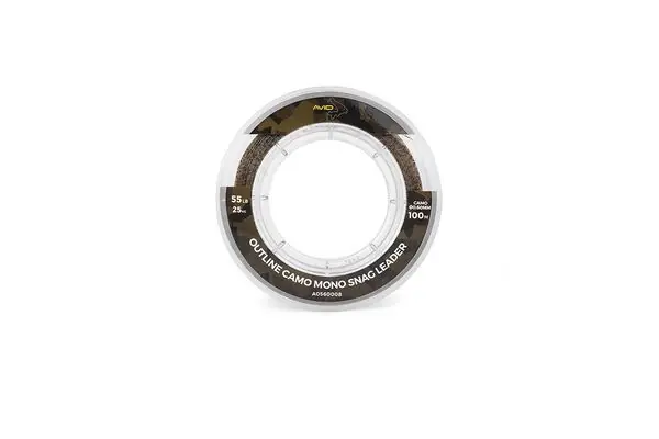 Tête de ligne Avid Carp Outline Camo Mono Snag 100m Commander Vite