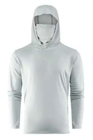 Must-Have Grundens Tough Sun Masked Hoodie UPF 50 Iceberg