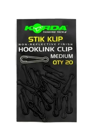Retour Gratuit Clip pour bas de ligne Korda Stik Klip (20 pièces)