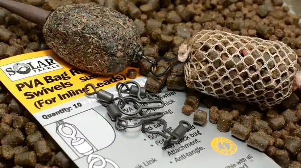 Prix Promo Solar PVA Bag Ring Swivels Taille 8, 10 pièces !