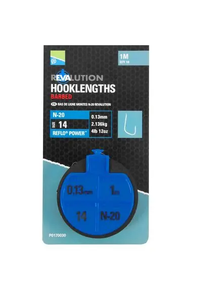 Bas de ligne Preston Revalution Hooklengths N-20 Offre Du Jour
