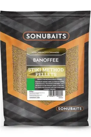 Dernier Modèle Pellets Method Banoffee collants Sonubaits 4mm (650g)