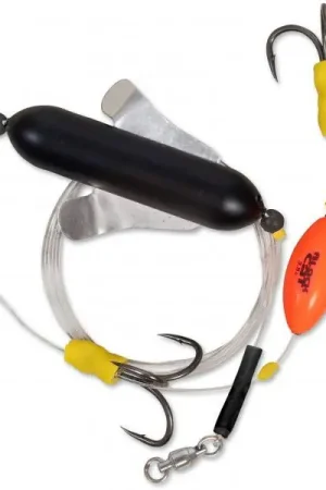 Seulement Aujourd'hui Black Cat Worm River Rig 200cm (Size 2/0)