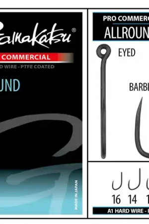 Hameçons coup Gamakatsu Pro-C Allround Eyed A1 PTFE BL (10 pcs) Vente Flash