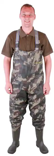 Waders légers Fisharp Lightweight Chest Wader Camo Prix Réduit