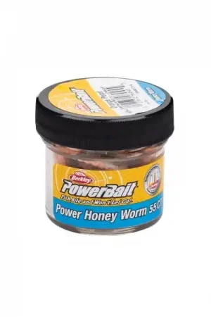 Authentique Appât Berkley Power Honey Worms (2,5cm) (55 pièces)
