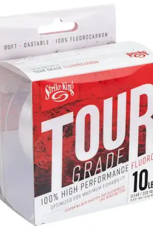 Expédition Rapide Ligne 100% Fluorocarbone Strike King Tour Grade (180m)
