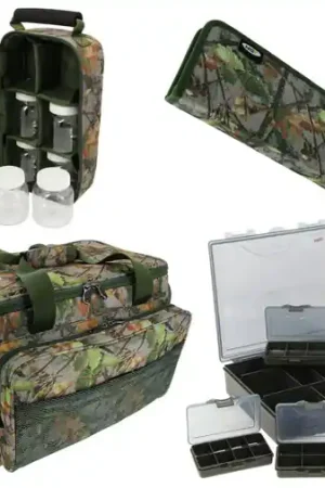 NGT Camo Carryall Kit avec Tacklebox, Rigbox & Glug Bag Marque