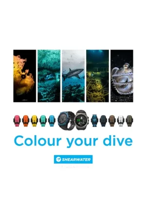 Bracelet Shearwater nouvelles couleurs pour montre ordinateur Teric Retour Gratuit